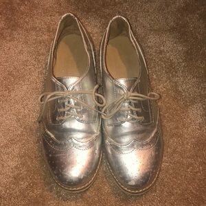 Vintage Silver Oxfords
